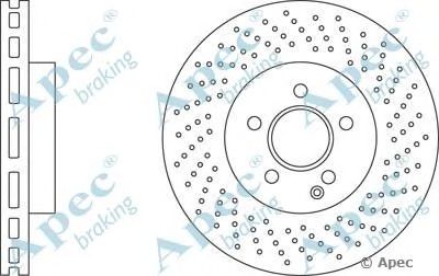 APEC BRAKING dsk2616 -  Тормозной диск